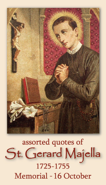 St. Gerard Majella Prayer Card